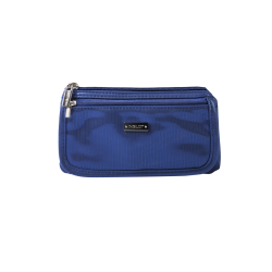 Cosmetic Bag Blue & Silver (R23676B)