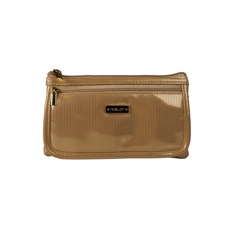 Cosmetic Bag Gold & Pink