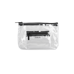 Transparent Cosmetic Bag Black (M)