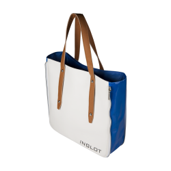 Shopping Bag White & Blue