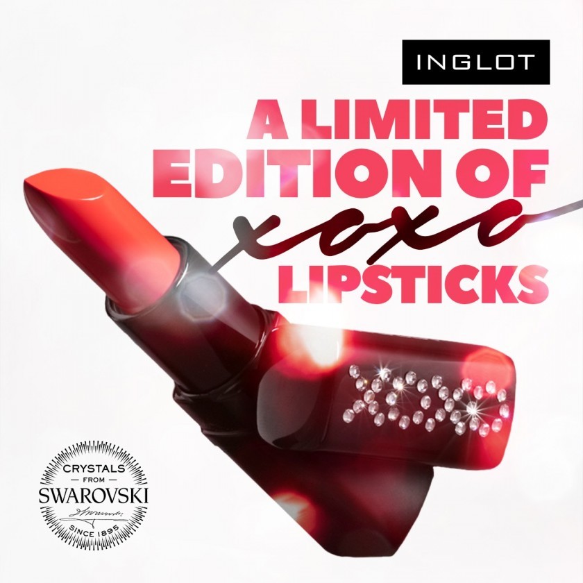Discover a limited edition of XOXO Lipsticks decorated with Crystals from Swarovski®