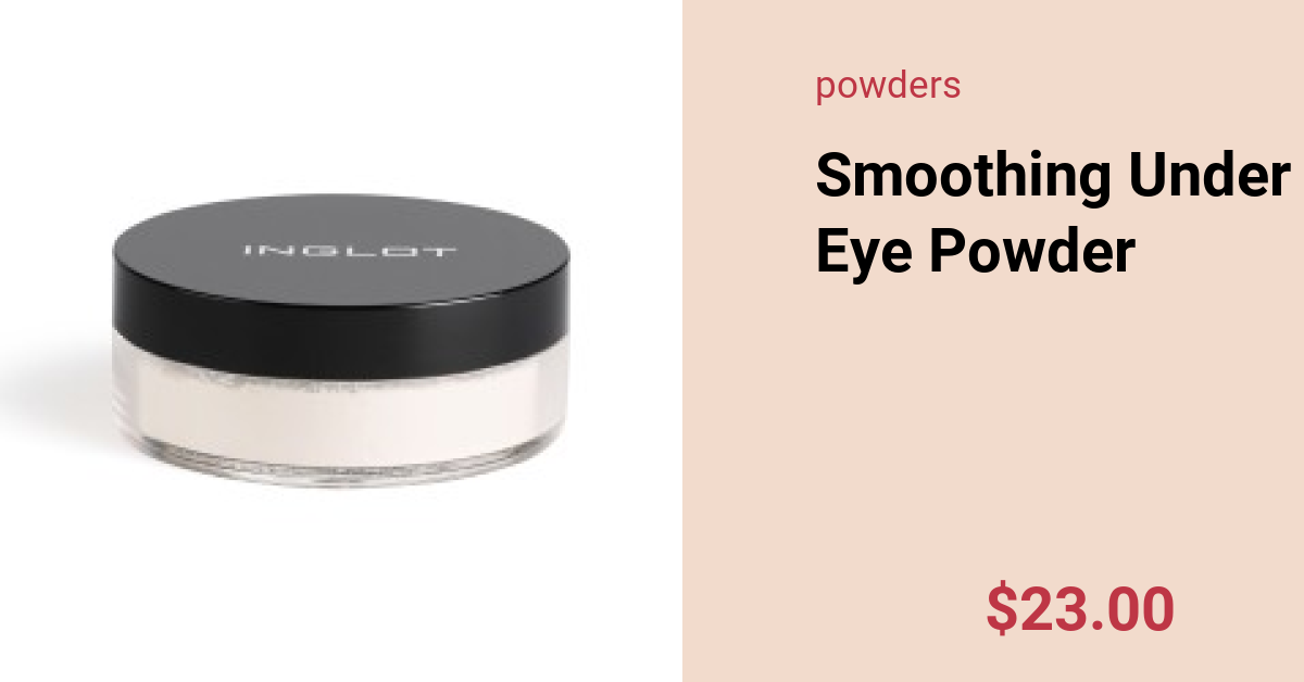 Smoothing Under Eye Powder - INGLOT
