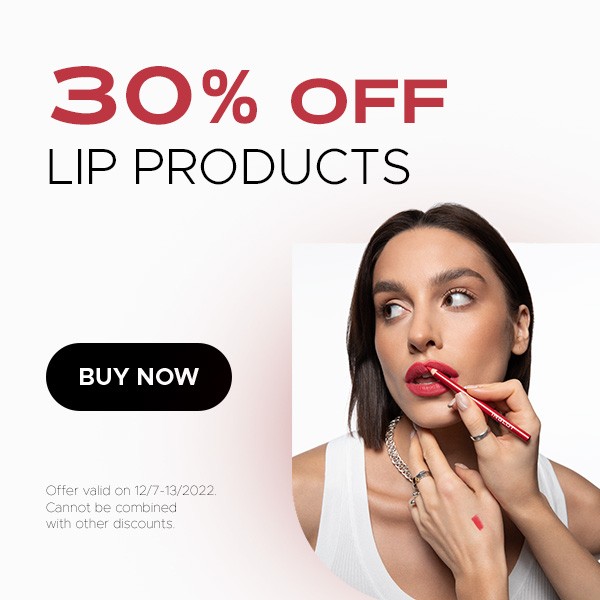 30% OFF LIP PRODUCTS