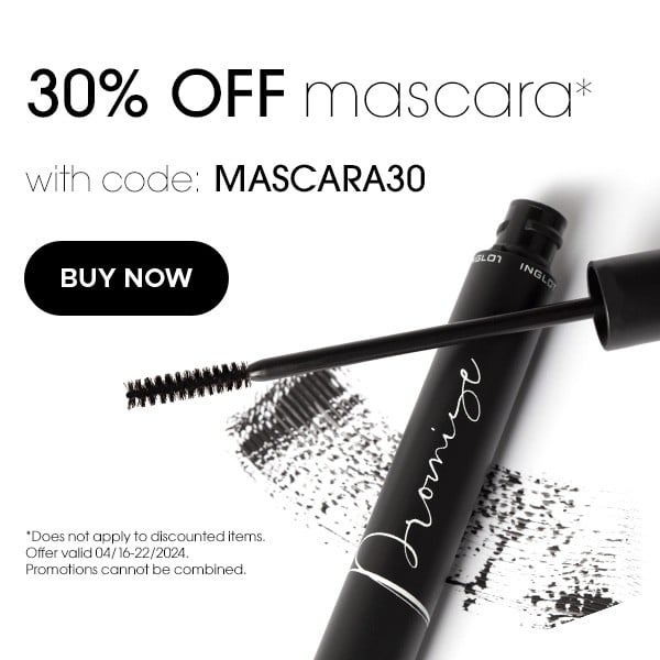 30% off all mascaras!