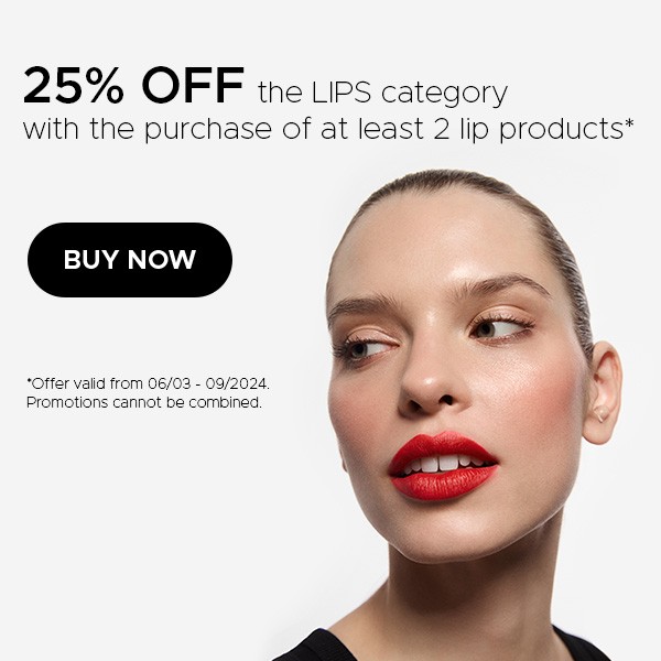 Get 25% off lip products!