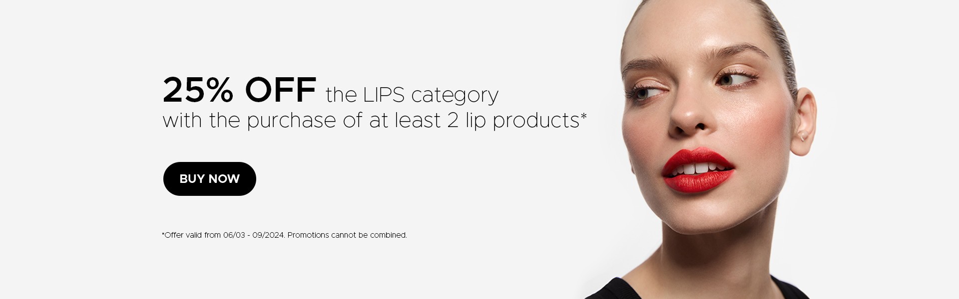 25% off the LIPS category